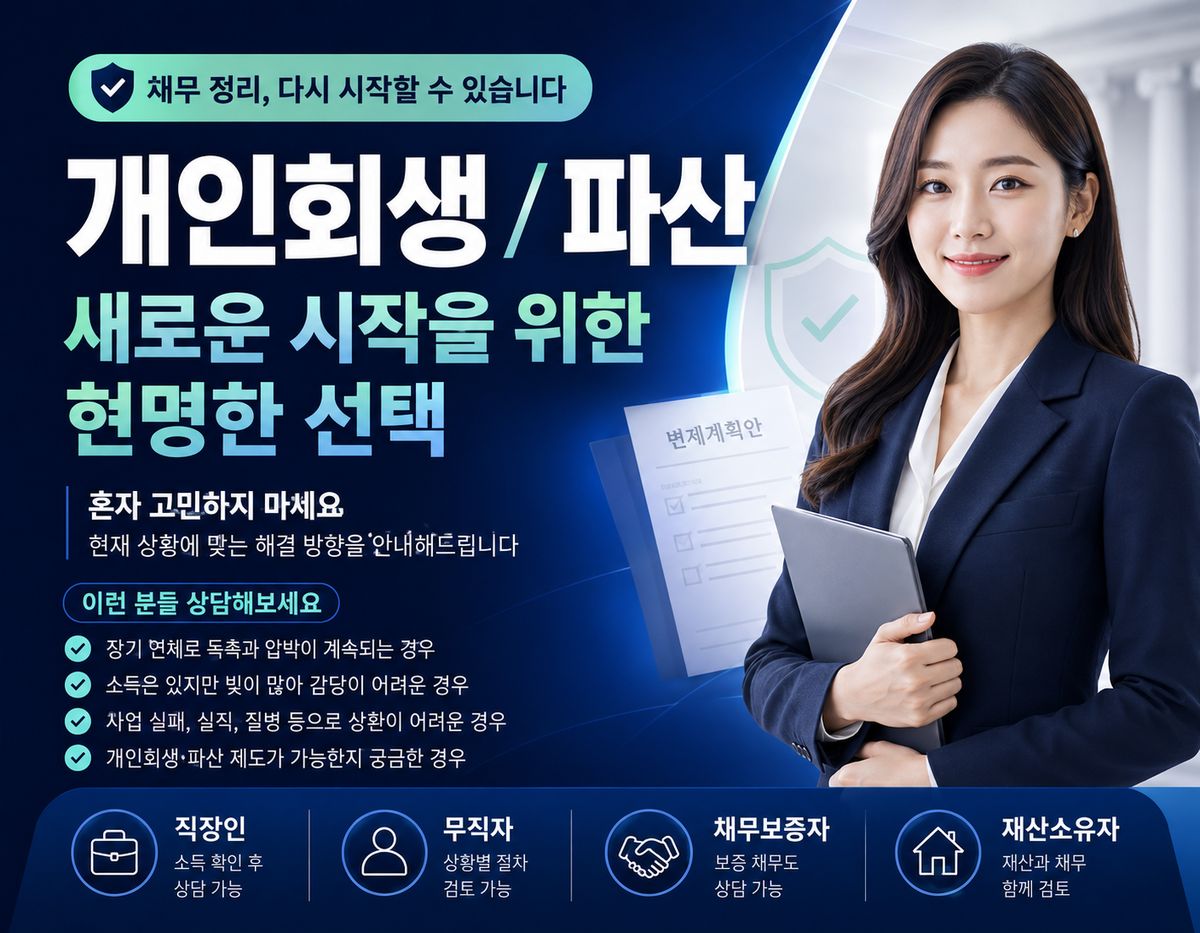 개인회생 개인파산 지역별 상담처 안내